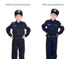With and without personalization of Aeromax Officer Costume - Available at www.tenlittle.com