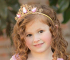 Girl wearing Bailey & Ava Crown & Wand Set- Available at www.tenlittle.com