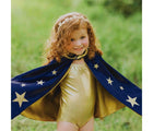 Girl wearing Bailey & Ava Magician Cape Set Navy- Available at www.tenlittle.com