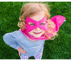 Child wearing little adventure Mask and Cape set 5 - Available at www.tenlittle.com