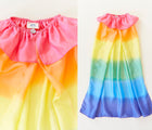 close up Sarah's Silks Cape- Rainbow - Available at www.tenlittle.com