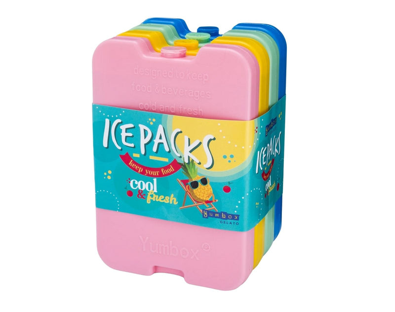 Yumbox Ice Packs - 4 Pack in packaging. Available at www.tenlittle.com