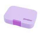 Yumbox Bento Box Purple Lulu closed. Available from www.tenlittle.com.