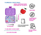 Yumbox Bento Box features. Available from www.tenlittle.com.