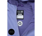 Close up Size - Lined with micro fleece - Therm SplashMagic Eco Fleece Rain Jacket - Purple - Available at www.tenlittle.com