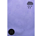 Close up printed designs when wet - Therm SplashMagic Eco Fleece Rain Jacket - Purple - Available at www.tenlittle.com