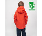 Back of Therm Kids SplashMagic Eco Fleece Rain Jacket. Available from www.tenlittle.com.