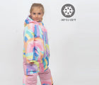 -30 degrees C / 22 degrees F - Contoured Hood Snowrider One Piece Snowsuit - Rainbow Stripe- Available at www.tenlittle.com
