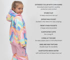 Therm features - Snowrider One Piece Snowsuit - Rainbow Stripe - Available at www.tenlittle.com