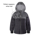 Pattern Appears when wet - Therm Hydracloud Puffer Jacket - Black - Available at www.tenlittle.com