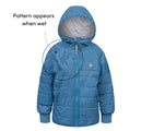 Pattern Appears when wet - Therm Hydracloud Puffer Jacket - Blue - Available at www.tenlittle.com