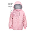 Pattern Appears when wet - Therm Hydracloud Puffer Jacket - Pink - Available at www.tenlittle.com