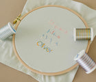 Name on thread Bloomere Portable Bedding Set - Available at www.tenlittle.com