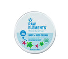 Raw Elements Baby & Kids Sunscreen Tin. Available from www.tenlittle.com