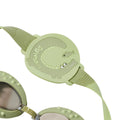 Close up of crocodile emblem on the band of the Sunnylife Crocodile Swim Goggles. Available from www.tenlittle.com