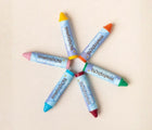 Flat lay of Honeysticks Beeswax Washable Bath Tub Crayons - Set of 6. Available at www.tenlittle.com