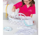 Little girl playing Adora 8 Piece Set Baby Doll Essential Accessory Set stars - Available at www.tenlittle.com