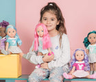 Child holding Adora Be Bright Color Changing Hair Doll Honey- Available at www.tenlittle.com