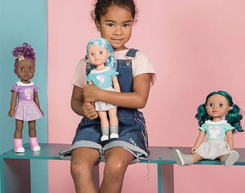 little dolls with colored hair