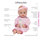 Feature of Adora PlayTime Baby Doll - Llama Pajama Info - Available at www.tenlittle.com