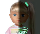Glow up face of Adora Glow Girls Doll Riley - Available at www.tenlittle.com