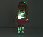 Dark View of Adora Glow Girls Doll Riley - Available at www.tenlittle.com