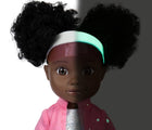Glow up face of Adora Glow Girls Doll Serena - Available at www.tenlittle.com