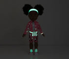 Dark View of Adora Glow Girls Doll Serena - Available at www.tenlittle.com