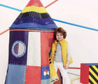 Boy playing with Djeco Rocket Play Tent - Available at www.tenlittle.com