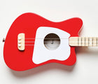 Close up body Loog Mini Acoustic Guitar - Red - Available at www.tenlittle.com
