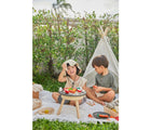 Kids playing Plan Toys BBQ Playlet - Available at www.tenlittle.com