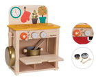 Close up Plan Toys Compact Kitchen Set - Available at www.tenlittle.com
