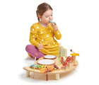 Girl playing with Tender Leaf Musical Forest Table - Available at www.tenlittle.com