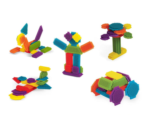 FSC Mix Stacking Cubes Teeny Toes/Busy Builders sebra - Melijoe