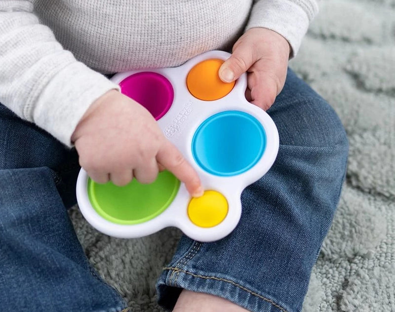 Dimpl Sensory Baby and Toddler Toy, Push and Pop Big Buttons, Ages