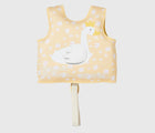 Back of Sunnylife Swan Float Vest with 3D Swan wing. Available from www.tenlittle.com