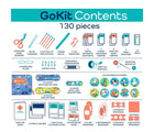 Contents in Keep>Going First Aid Signature GoKit. Available from www.tenlittle.com.