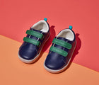 Limited Edition Everyday Original x2 in Navy and Green toddler kid shoes. APMA approved. Available at www.tenlittle.com