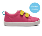 Side view of Limited Edition Everyday Original x2 in Pink and Yellow. APMA approved. Available at www.tenlittle.com