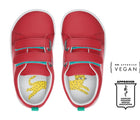 Top View of APMA and Peta-approved Ten Little Kids Everyday Original - Lava Red - Available at www.tenlittle.com