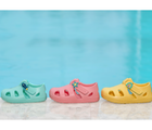 Ten Little Splash Sandal Charms - Rainbow, Star and Rocket Ship on Splash Sandal shoe. Available from www.tenlittle.com