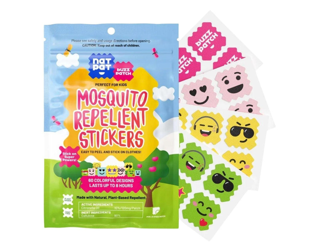NATPAT BuzzPatch Mosquito Repellent - 24 Patches | Ten Little Kids
