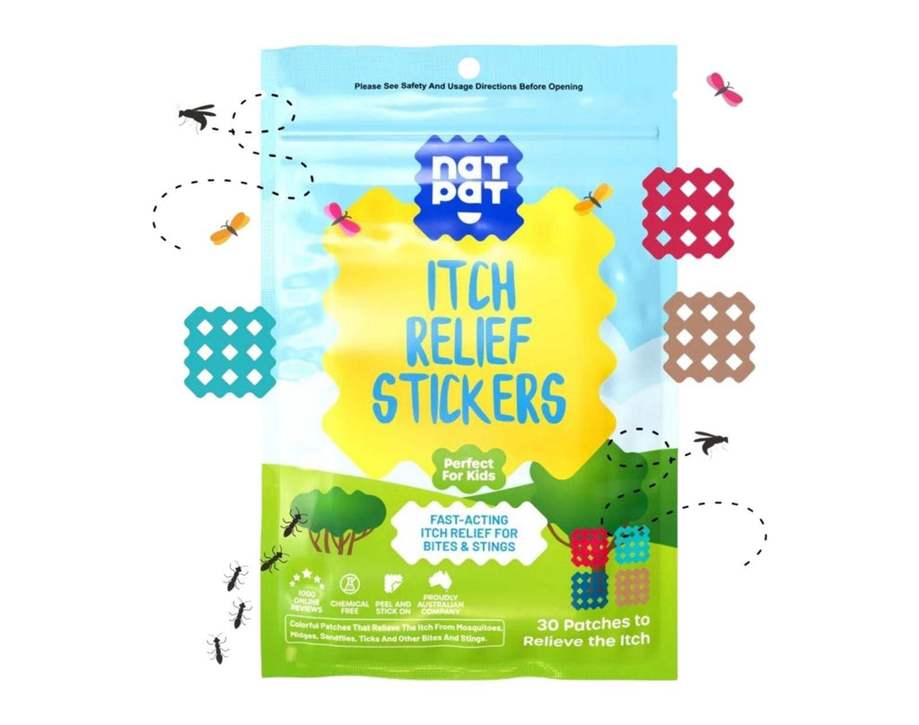 NATPAT MagicPatch Bug Bite Relief - 30 Patches | Ten Little Kids' Gear
