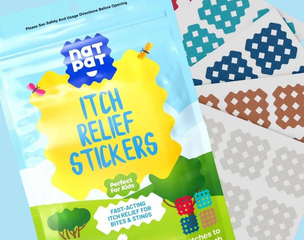 NATPAT MagicPatch Bug Bite Relief - 30 Patches | Ten Little Kids' Gear