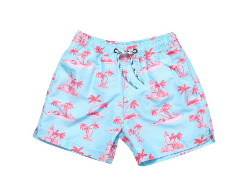 UPF 50+ Swim Shorts - Lighthouse Island