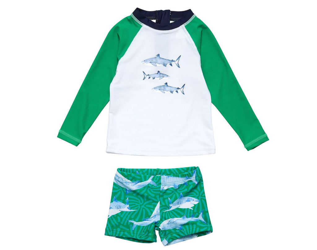 Snapper Rock UPF 50+ Top & Swim Shorts Set | Ten Little Kids' Gear