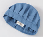 Close up of Chef's hat in the Piccalio Mini Chef Apron & Hat Set in blue. Available from www.tenlittle.com