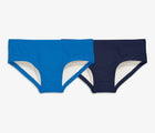 Primary Bikini Bottoms - 2 Pack - Blueberry / Navy. Available at www.tenlittle.com