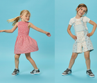 Split view children wearing Ten Little Varsity Mid Tops - Champion Silver. Available at www.tenlittle.com