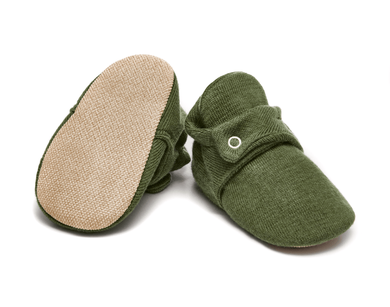 Ten Little Toddler and Kids Shoes Knit Baby Booties Spruce Green 6 12 Months